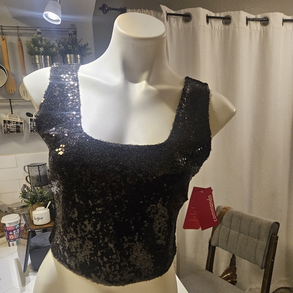 Commando sequin crop Top size Large - Picture 9 of 12